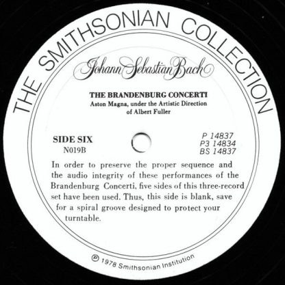 Smithsonian Collection N3016 / P3-14834 - The Six Brandenburg Co - Image 7