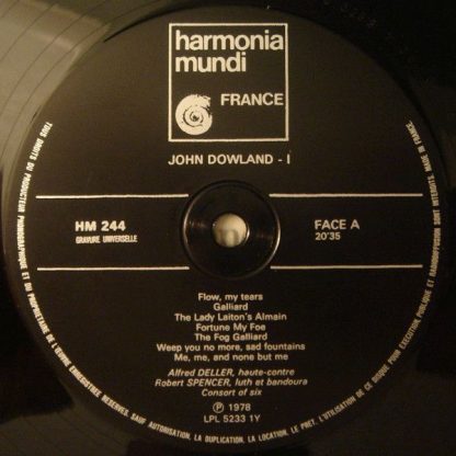 harmonia mundi France HM 244/46 - Lute Songs / Lute Solos / Cons - Image 3