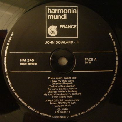 harmonia mundi France HM 244/46 - Lute Songs / Lute Solos / Cons - Image 5