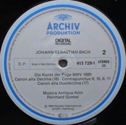 Archiv Produktion 413 728-1 - Die Kunst Der Fuge - Image 11