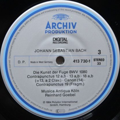Archiv Produktion 413 728-1 - Die Kunst Der Fuge - Image 12