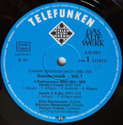 Telefunken 6.35310 EX - Kammermusik  Chamber Music · Musique De - Image 3