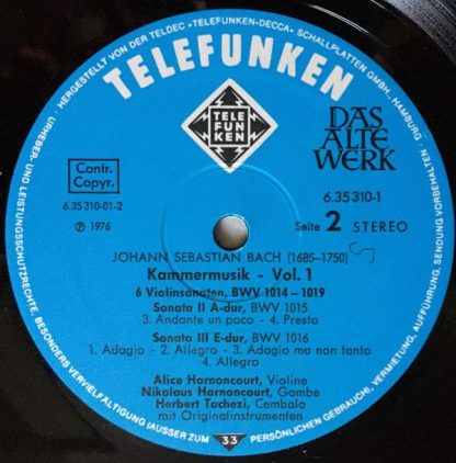 Telefunken 6.35310 EX - Kammermusik  Chamber Music · Musique De - Image 4