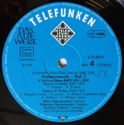 Telefunken 6.35310 EX - Kammermusik  Chamber Music · Musique De - Image 6