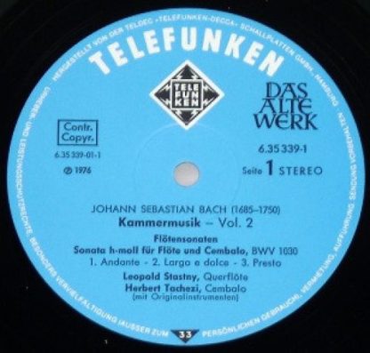 Telefunken 6.35339 EX - Kammermusik  Chamber Music · Musique De - Image 5