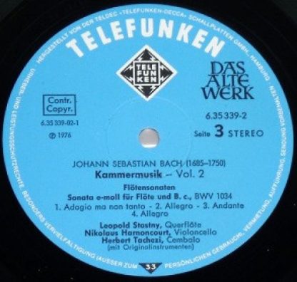 Telefunken 6.35339 EX - Kammermusik  Chamber Music · Musique De - Image 7
