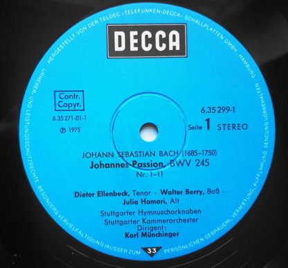 DECCA 6.35299 - Johannes-Passion - Image 2