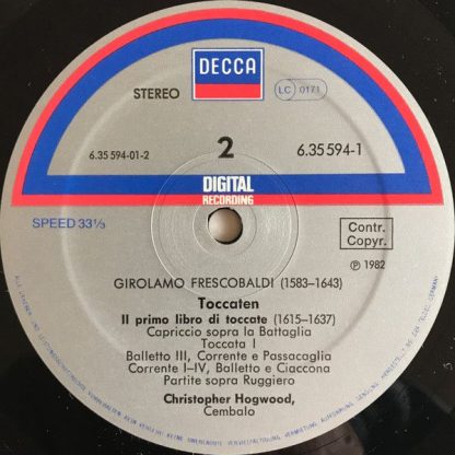 DECCA 6.35594 - Toccaten - Prim Libro (1615-1637) - Secondo Libr - Image 7