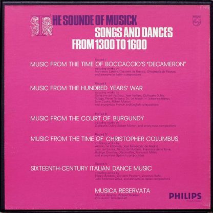 Philips 6747 004 - The Sounde of Musick (Songs and Dances from 1 - Image 2