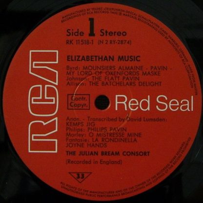 RCA Red Seal RK 11518/1-2 - Elisabethan Music - Image 6