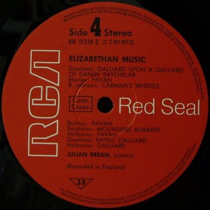 RCA Red Seal RK 11518/1-2 - Elisabethan Music - Image 9