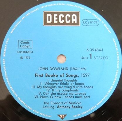 DECCA 6.35484 HD - Bookes Of Songs (1597 • 1600 • 1603) - Image 3
