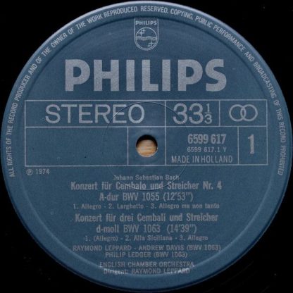 Philips 6747 194 - 9 Concerti Per 1,2,3 E 4 Cembali Ed Orchestra - Image 5