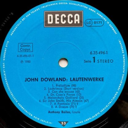 DECCA 6.35496 GX - Lautenwerke - Image 5