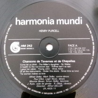 Harmonia Mundi HM 242 - Chansons De Tavernes Et De Chapelles - Image 5