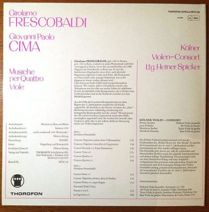 Thorofon MTH 159 - Musiche per Quattro Viole - Image 2