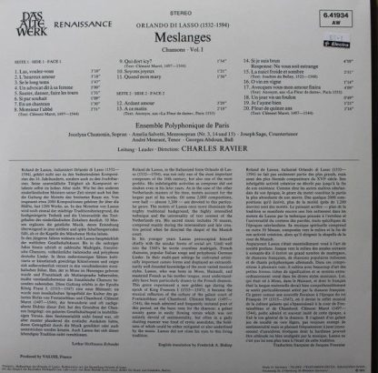 Telefunken 6.41934 - Meslanges = Chansons · Vol I - Image 2