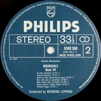 Philips 6747 416 - Madrigali Libro 7 - Image 4