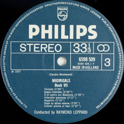 Philips 6747 416 - Madrigali Libro 7 - Image 5