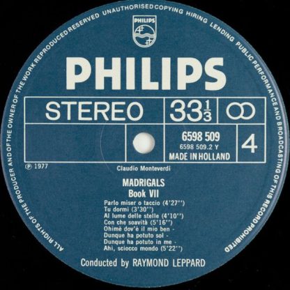 Philips 6747 416 - Madrigali Libro 7 - Image 6