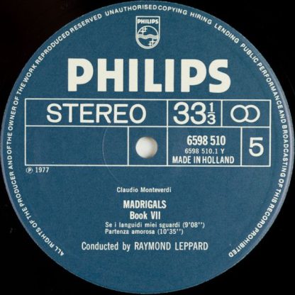 Philips 6747 416 - Madrigali Libro 7 - Image 7