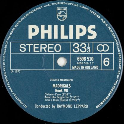 Philips 6747 416 - Madrigali Libro 7 - Image 8