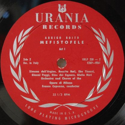 Urania Records (3) URLP 230 - Boito: Mefistofele - Image 4