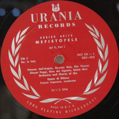 Urania Records (3) URLP 230 - Boito: Mefistofele - Image 7