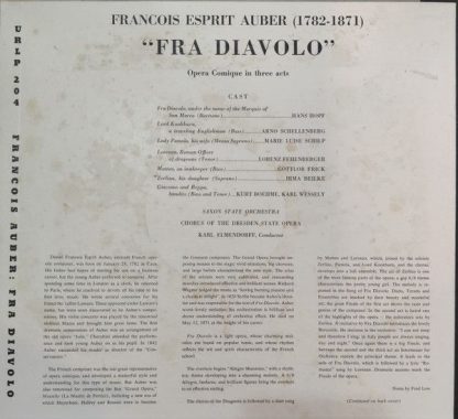 Urania Records (3) URLP 204 - Fra Diavolo - Image 2