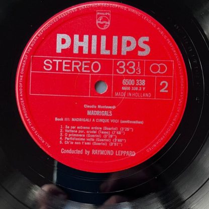 Philips 6703 035 - Madrigali Libri 3-4 - Image 4