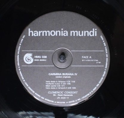 Harmonia Mundi HMU 338 - Carmina Burana, Volume 4,  / Version Or - Image 5