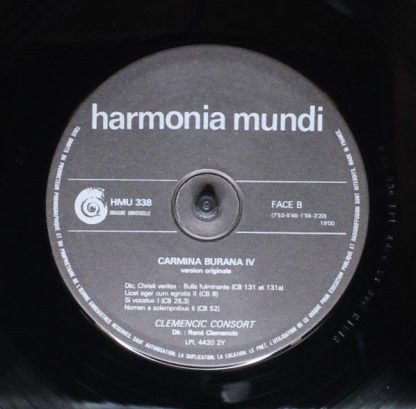 Harmonia Mundi HMU 338 - Carmina Burana, Volume 4,  / Version Or - Image 6