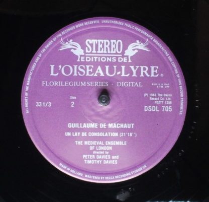 L'Oiseau-Lyre DSDL 705 - Le Lay De La Fontaine, Un Lay De Consol - Image 6