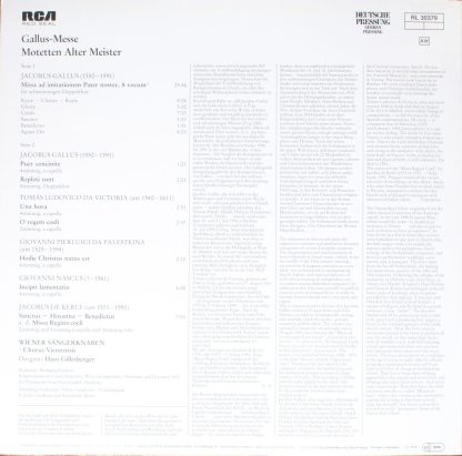 RCA Red Seal RL 30379 - Missa Ad Imitationem Pater Noster - Gall - Image 2