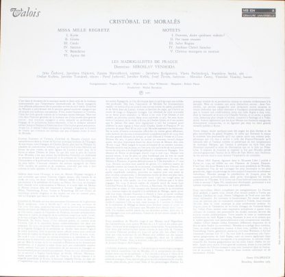 Valois MB 834 - Missa Mille Regretz - Cinq Motets - Image 2