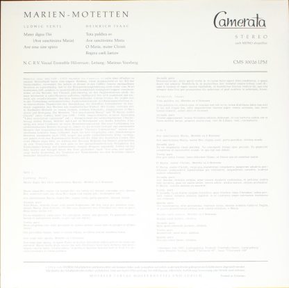 Camerata (2) CMS 30026 LPM - Marien-Motetten - Image 2