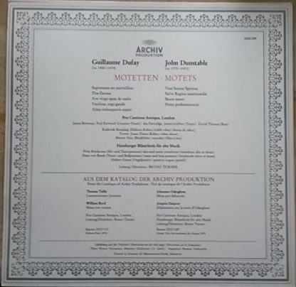 Archiv Produktion 2533 291 - Motetten • Motets - Image 2