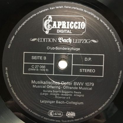 Capriccio C 27 066 - Musikalisches Opfer BWV 1079 - Image 4