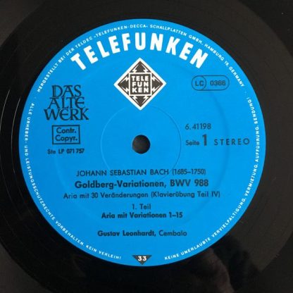 Telefunken 6.41198 AW - Goldberg-Variationen Um 1740 - Image 4
