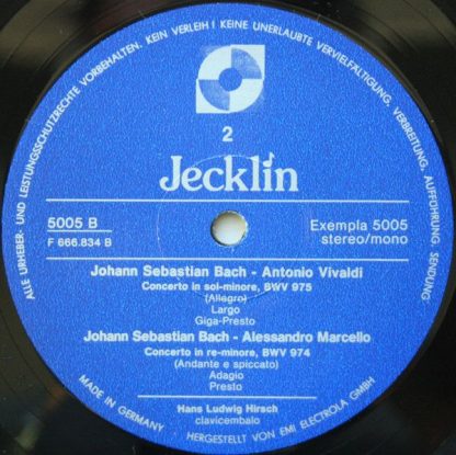 Jecklin Exempla 5005 - Documenti Del Barocco - Venezia: I Concer - Image 3