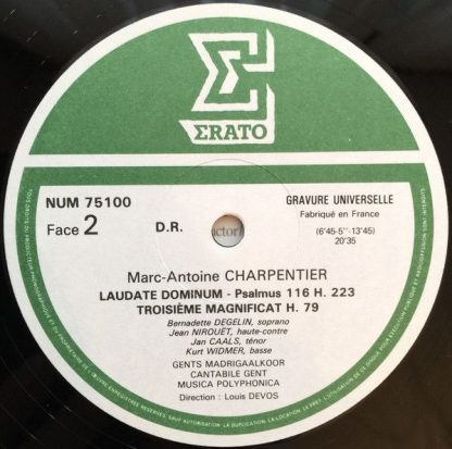 Erato NUM 75100 - Te Deum / Laudate Dominum / Magnificat - Image 5