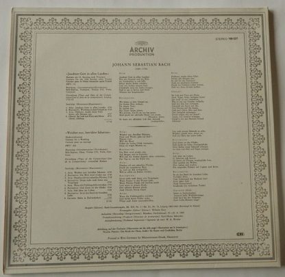 Archiv Produktion 198 027 - "Jauchzet Gott In Allen Landen", Kan - Image 2