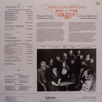 hyperion A66019 - Madrigals And Wedding Songs For Diana - Image 4