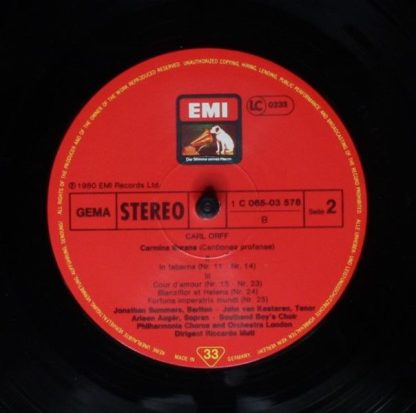 His Master's Voice 1C 065-03 578 - Carmina Burana - Image 6