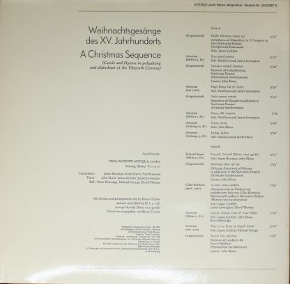 BASF/Harmonia Mundi 25 22487-2 - A Christmas Sequence - Weihnach - Image 2