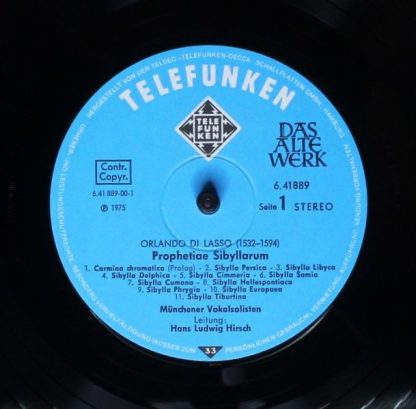 Telefunken 6.41889 AW - Moresken / Prophetiae Sibyllarum - Image 5