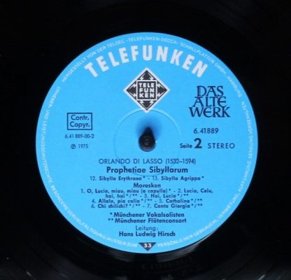 Telefunken 6.41889 AW - Moresken / Prophetiae Sibyllarum - Image 6