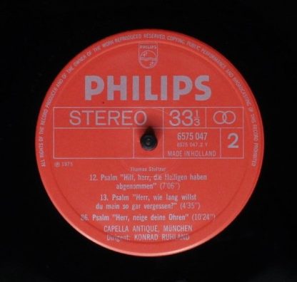 Philips 6775 017 - Die Vier Deutschen Psalme / The Four German P - Image 8