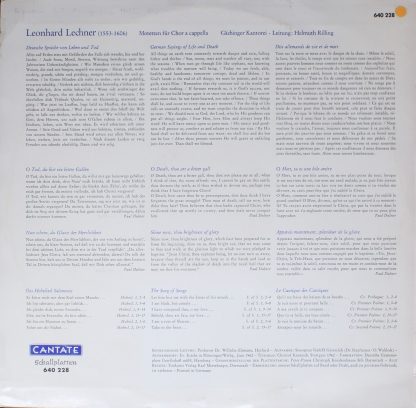 Cantate 640 228 - Leonhard Lechner - Motetten Für Chor A Cappell - Image 2