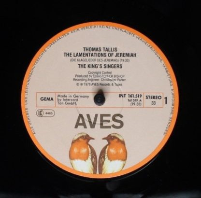 Aves INT 161.519 - The Lamentations Of Jeremiah - Motetten - Image 3